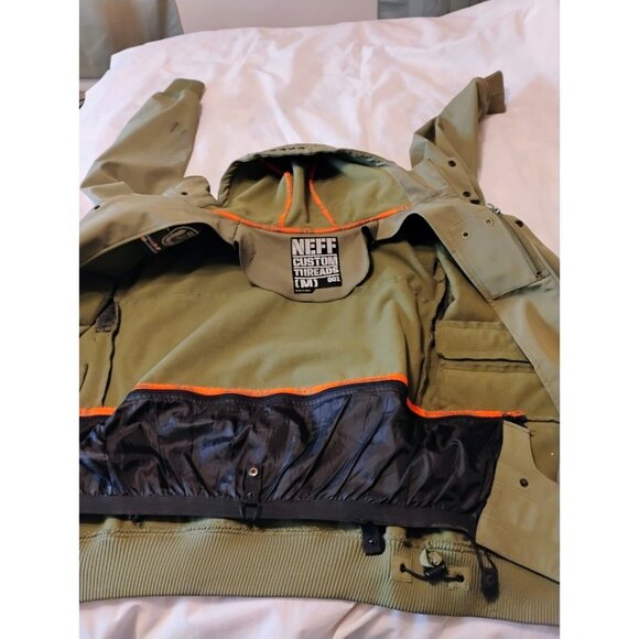 Neff Sarge Softshell Snowboard Jacket Size Medium Military Style - Picture 7 of 16